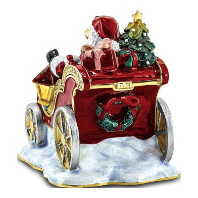 Cruisin' Santa Trinket Box with 18" Necklace – view 5