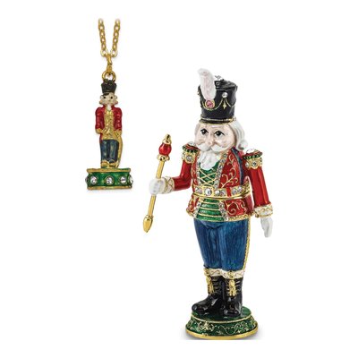 Bejeweled Toy Soldier Trinket Box & Necklace – view 6