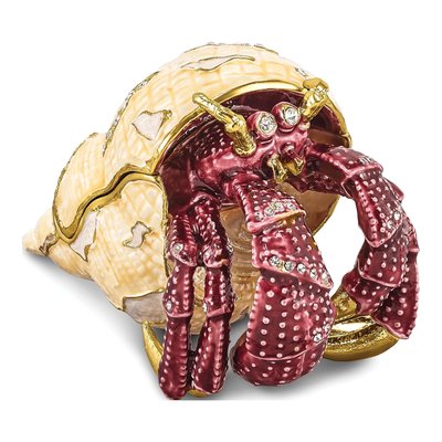 Hermit Crab Trinket Box with Necklace