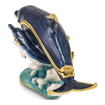 Dolly & Dylan Dolphin Trinket Box with Necklace – view 5