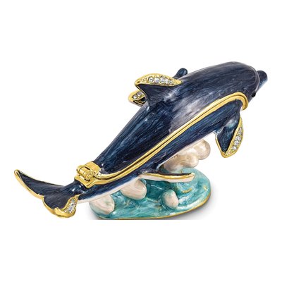 Dolly & Dylan Dolphin Trinket Box with Necklace – view 7