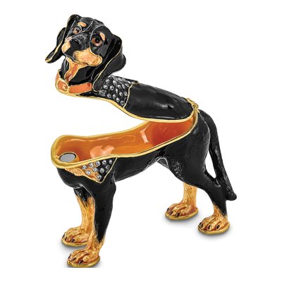 Bluetick Coonhound Trinket Box with 18" Necklace – view 2