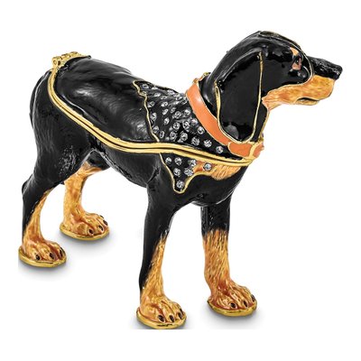 Bluetick Coonhound Trinket Box with 18" Necklace – view 3