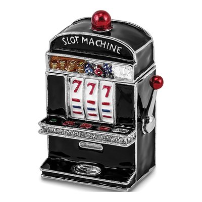 Lucky 7 Slot Machine Trinket Box & Necklace Set