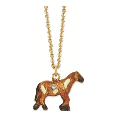 Aspen Appaloosa Horse Trinket Box & Necklace Set – view 4