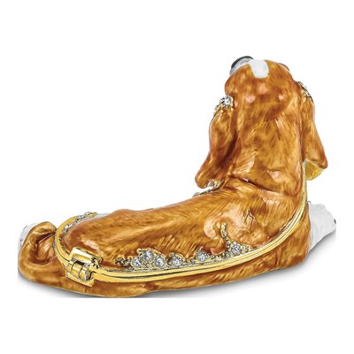 Bassett Hound Trinket Box with Matching Necklace – view 3