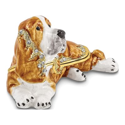Bassett Hound Trinket Box with Matching Necklace – view 6