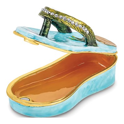 Sandal Trinket Box & 18" Necklace – view 2
