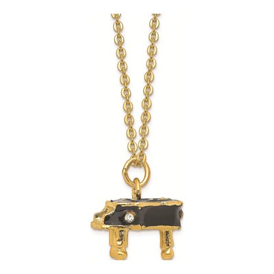 Serenade Grand Piano Trinket Box with Necklace – view 4