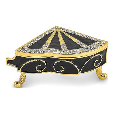 Serenade Grand Piano Trinket Box with Necklace – view 5