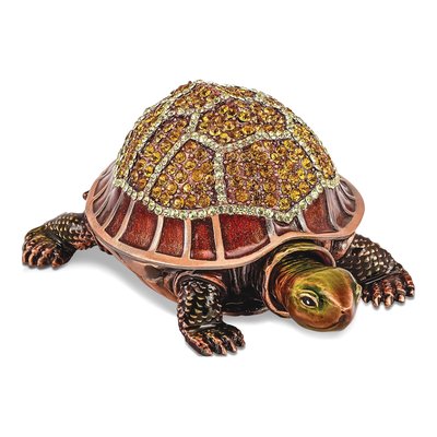 Tortoise Trinket Box & Necklace Gift Set
