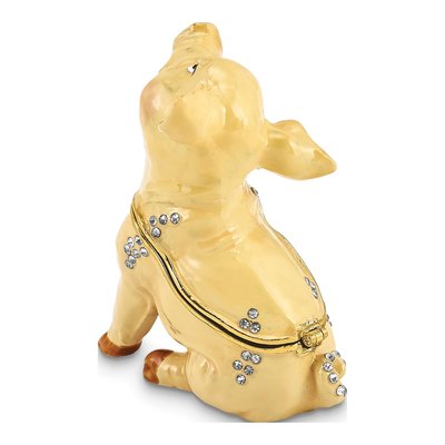 Pewter Pig Trinket Box with Necklace – view 3