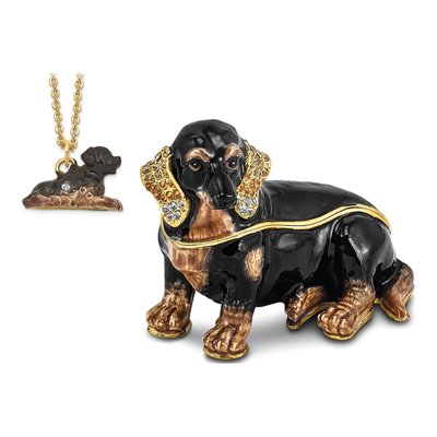 Dachshund Trinket Box with 18" Necklace – view 7