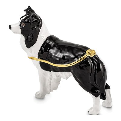 Border Collie Trinket Box with 18" Necklace – view 3