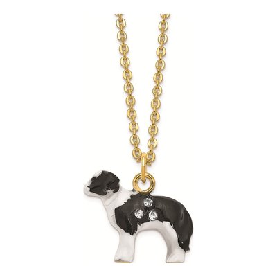 Border Collie Trinket Box with 18" Necklace – view 4