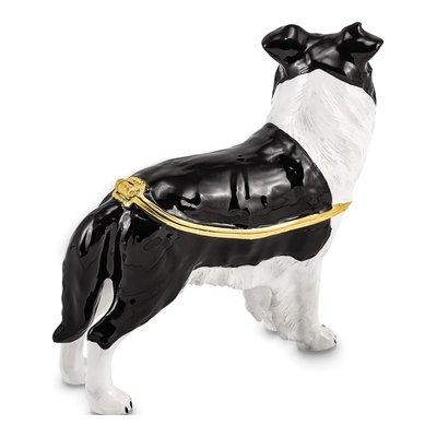 Border Collie Trinket Box with 18" Necklace – view 5