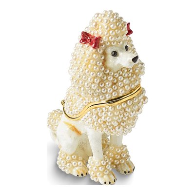 Poodle Trinket Box with 18" Necklace