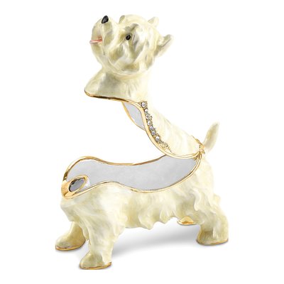 Westie Trinket Box with Matching 18" Necklace – view 2