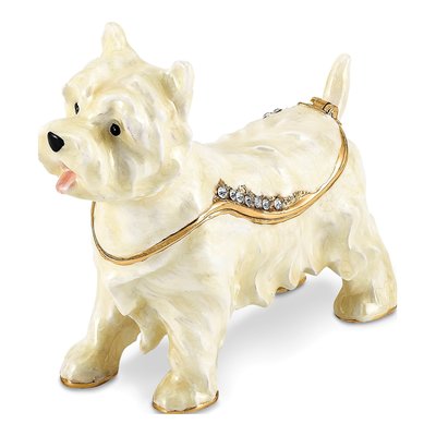 Westie Trinket Box with Matching 18" Necklace