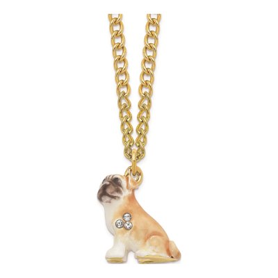 Pewter Wednesday Pug Trinket Box & Necklace – view 4