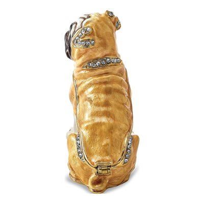 Pewter Wednesday Pug Trinket Box & Necklace – view 5