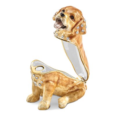 Golden Retriever Trinket Box & Necklace – view 2
