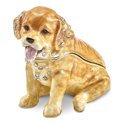 Golden Retriever Trinket Box & Necklace