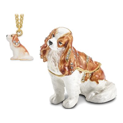 Cavalier King Charles Spaniel Trinket Box & Necklace – view 8