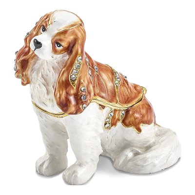Cavalier King Charles Spaniel Trinket Box & Necklace