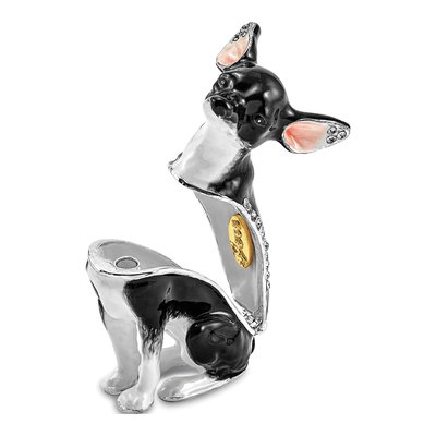 Chihuahua Trinket Box with Necklace – view 2