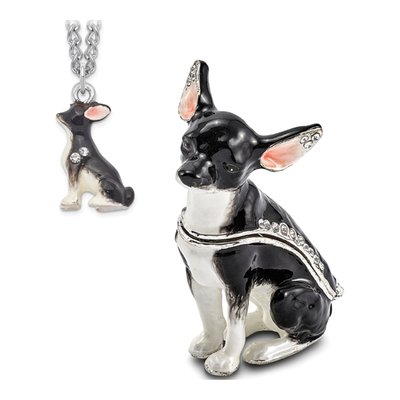Chihuahua Trinket Box with Necklace – view 7