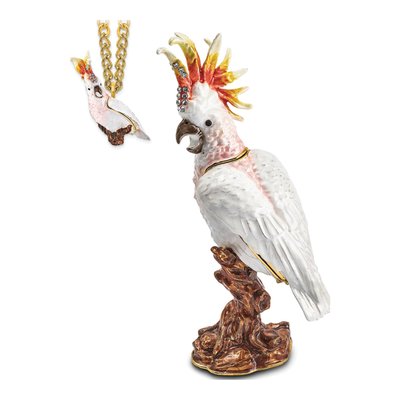 Carmen Cockatoo Trinket Box with 18" Necklace – view 8