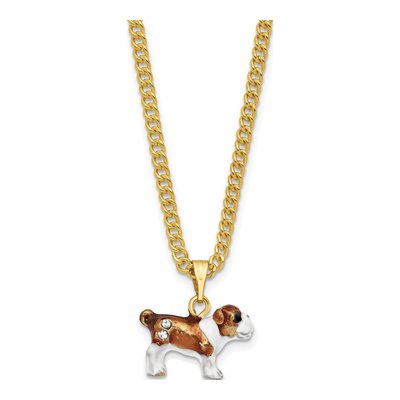 Bulldog Trinket Box with 18" Necklace – view 4