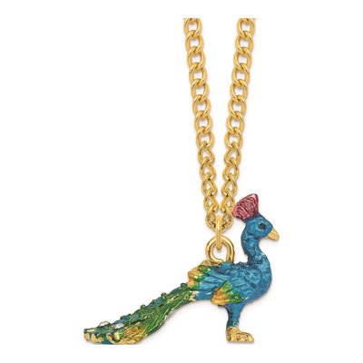 Peacock Trinket Box with Matching Necklace – view 4