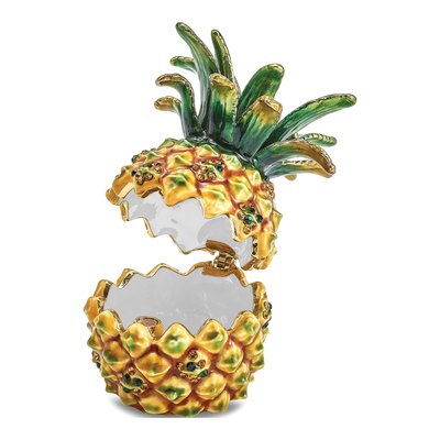 Pineapple Trinket Box & 18" Necklace Set – view 2