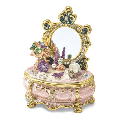 Vanity Trinket Box with 18" Necklace