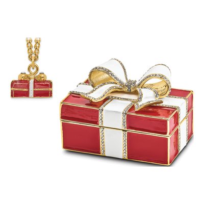 Pewter Enameled DESIRE Trinket Gift Box – view 8
