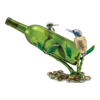 Bejeweled Hummingbird Crystal Wine Bottle Holder – view 2