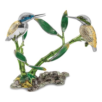 Bejeweled Hummingbird Crystal Wine Bottle Holder – view 3