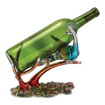 Crystal Peacock Bottle Holder Gift