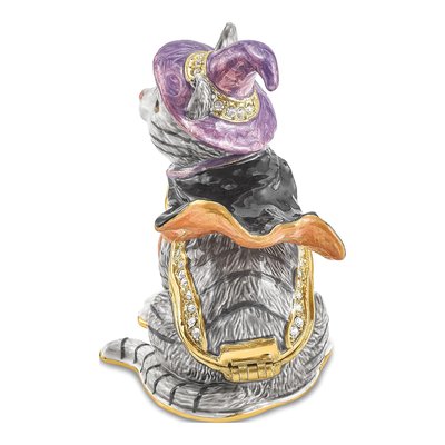 Bejeweled Cat Trinket Box with 18" Necklace – view 5