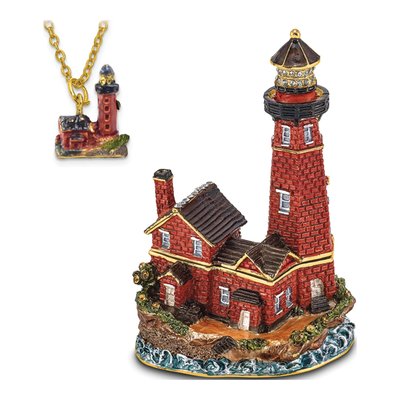 Lighthouse Trinket Box with 18" Necklace – view 7