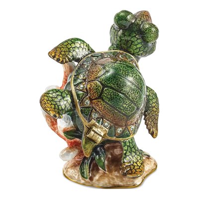 Jeremy Sea Turtle Trinket Box with 18" Necklace – view 5