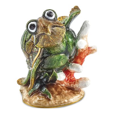 Jeremy Sea Turtle Trinket Box with 18" Necklace – view 7