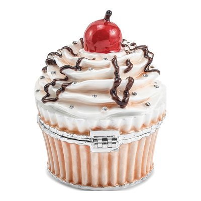 Cherry on Top Cupcake Trinket Box & Necklace – view 4