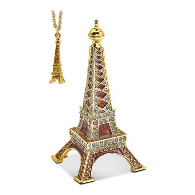 Paris Eiffel Tower Ring Holder & Necklace Gift Set – view 5