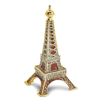 Paris Eiffel Tower Ring Holder & Necklace Gift Set