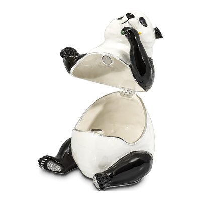 Bejeweled Panda Trinket Box & 18-Inch Necklace – view 2