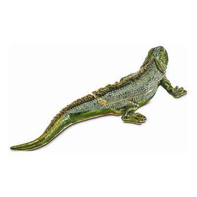 Pewter Iggy Iguana Trinket Box with Necklace – view 4