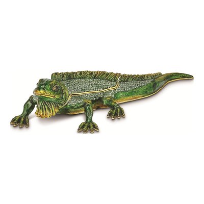 Pewter Iggy Iguana Trinket Box with Necklace – view 5